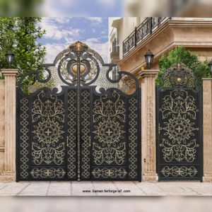 درب پیش ساخته دو لنگه مدل میخک