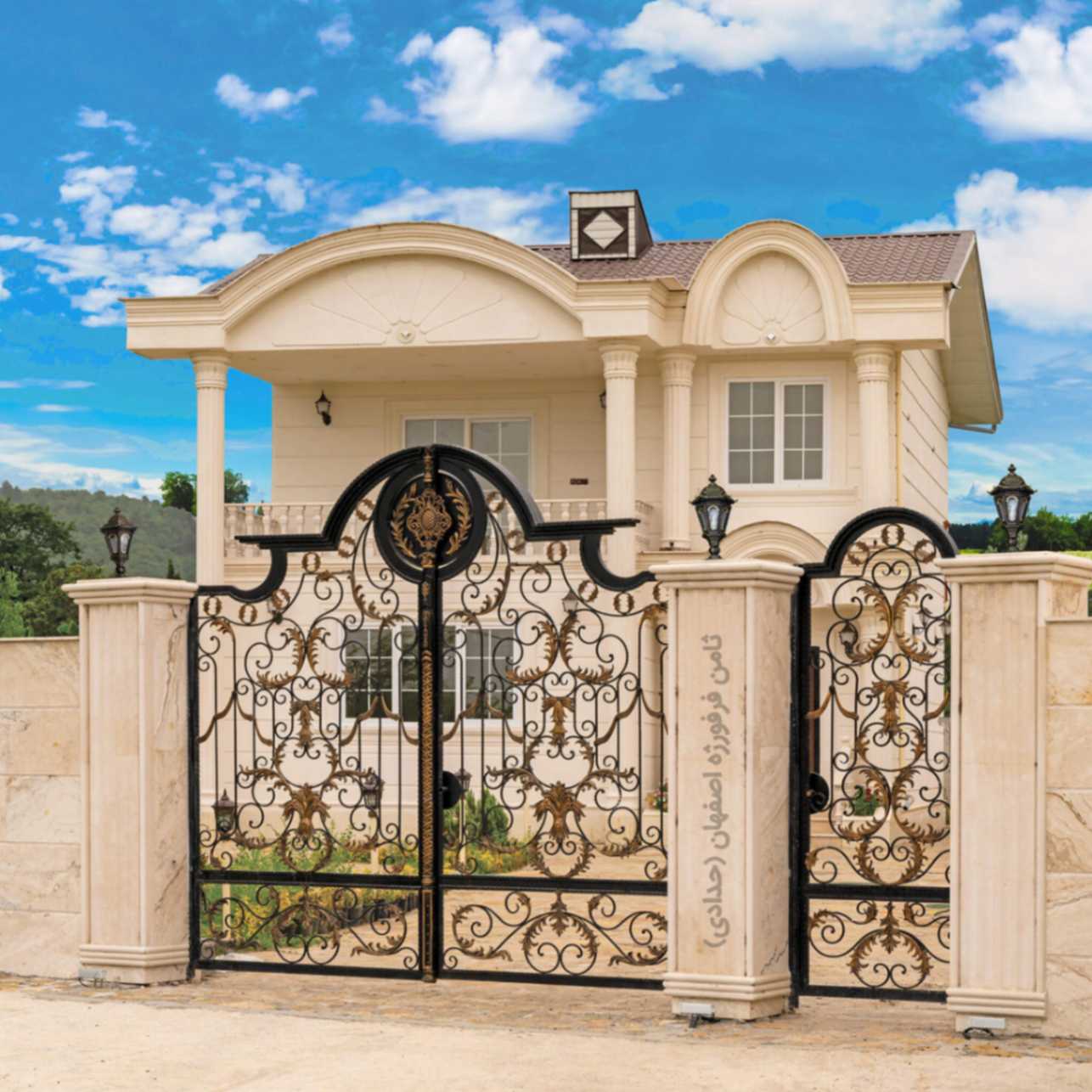 درب پیش ساخته دو لنگه مدل ترک